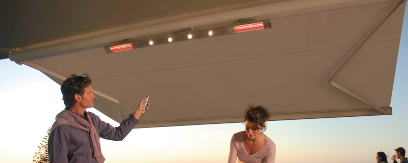 Somfy RTS lichtlijst Somfy RTS lichtlijst met terrasverwarmer